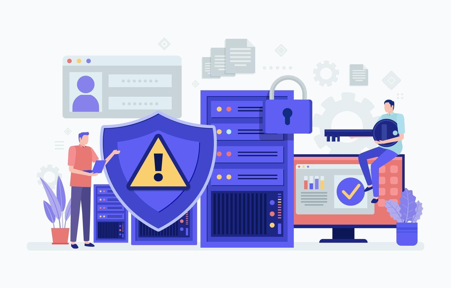 cyber-security-illustration-free-vector